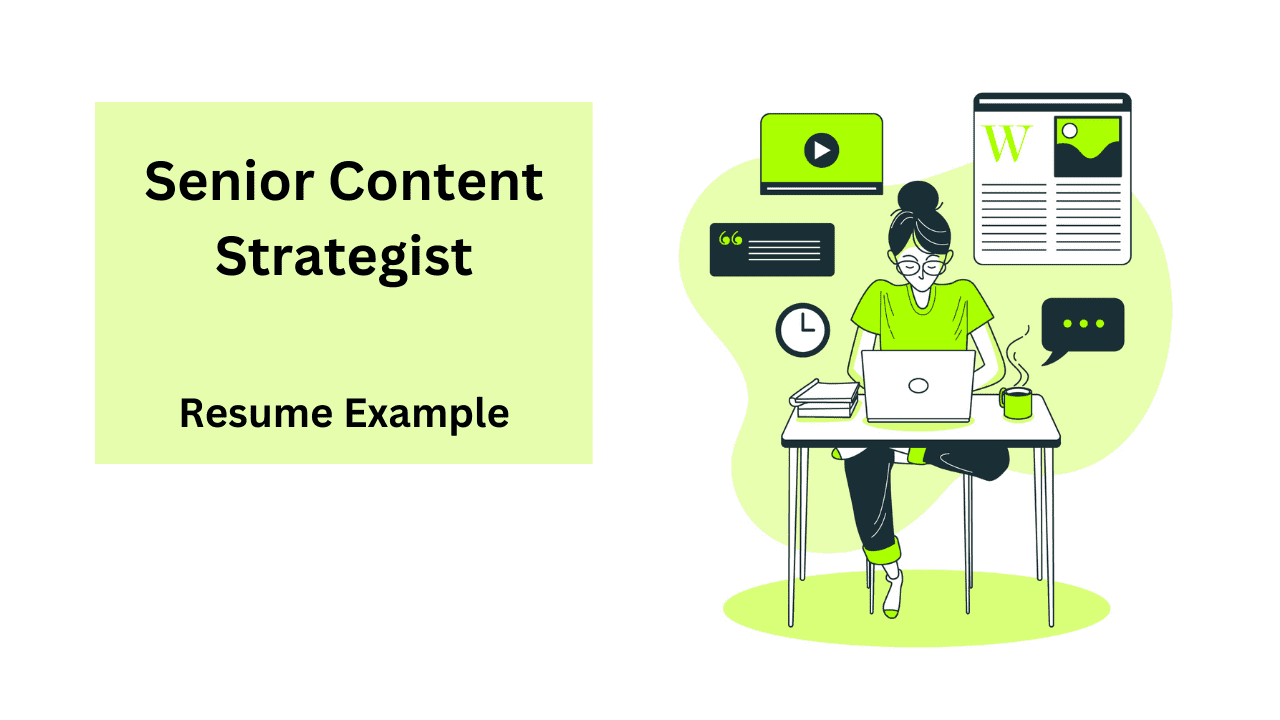 Senior Content Strategist Resume Example