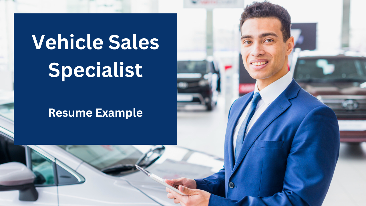 Sales specialist resume example