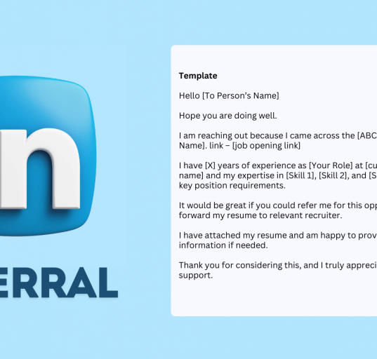 how to ask for referral on linkedin with template