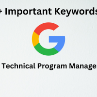 important keywords for Technical Program Manager at google