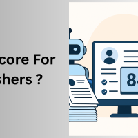 This image is showing about do ATS score matters for freshers?