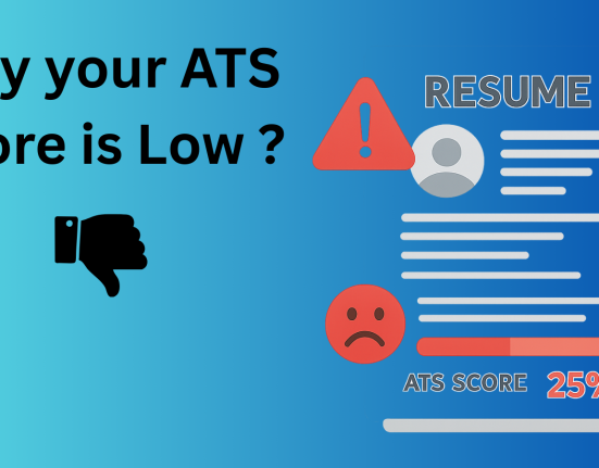 This image is showing about low ATS Score.
