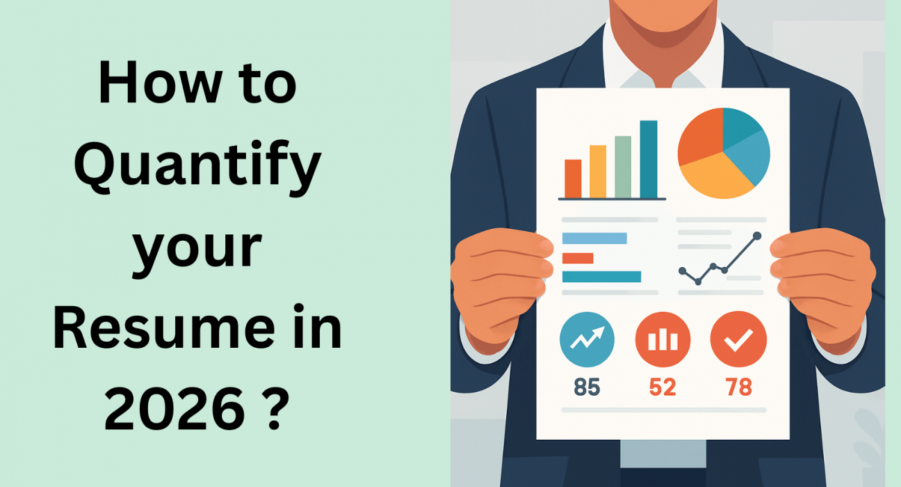 This image is showing how to quantify your resume in 2026?