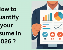 This image is showing how to quantify your resume in 2026?