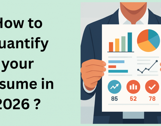 This image is showing how to quantify your resume in 2026?