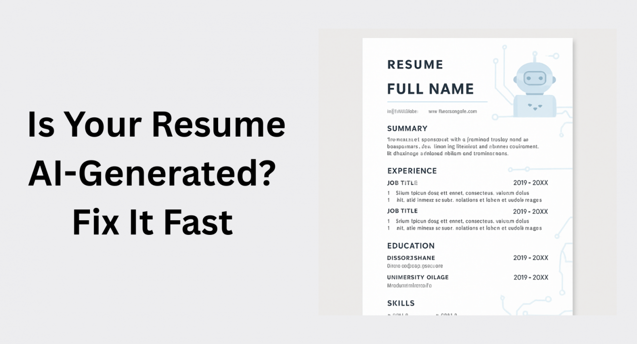 this image is showing about wo can fix our AI generated resume