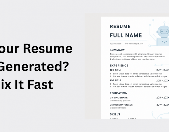 this image is showing about wo can fix our AI generated resume