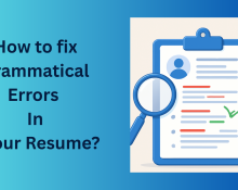 This image is showing how you can fix grammatical errors in your resume