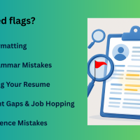 This image is showing reds flags of resume which recruiters notice instantly.