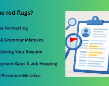 This image is showing reds flags of resume which recruiters notice instantly.