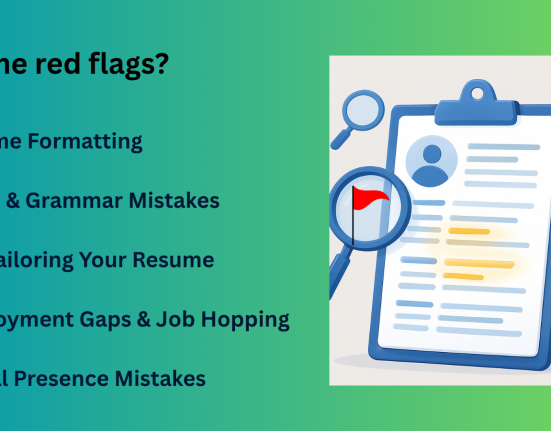 This image is showing reds flags of resume which recruiters notice instantly.