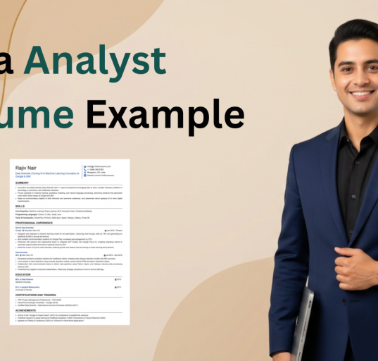 This image is showing Data Analyst Resume Example page image.
