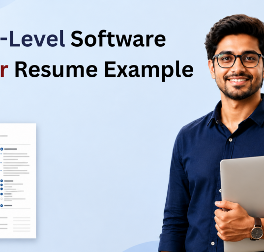 This image is showing entry level software engineer resume examples