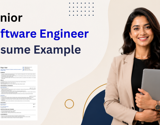 This image is showing senior software engineer resume example.