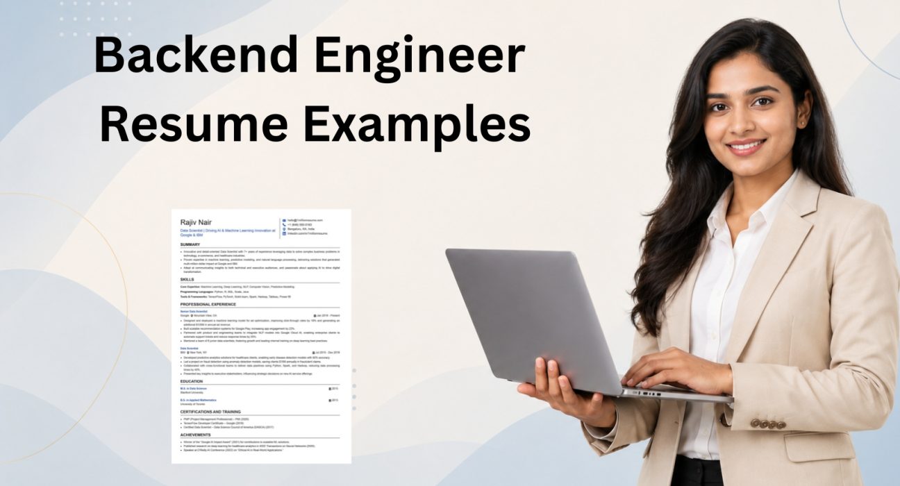 This image is showing Backend Engineer Resume Examples Blog Featured Image.