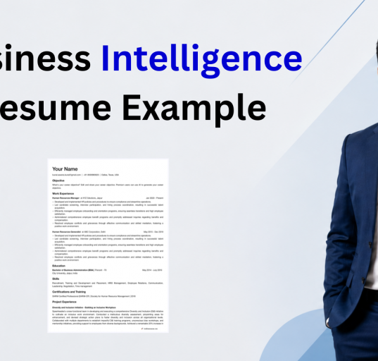 This image is showing Business Intelligence Resume blog featured image.