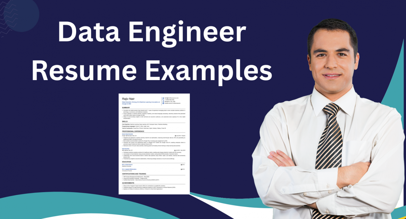 This image is showing Data Engineer Resume Example Blog Featured image.