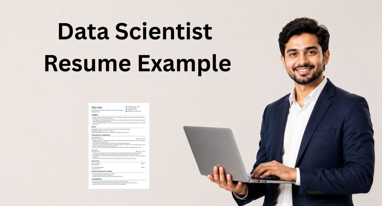 This image is showing Data Scientist Resume Examples Blog Feature image.