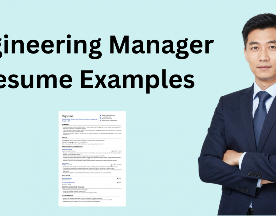 This image is showing Engineering Manager Resume Example Blog Featured image.