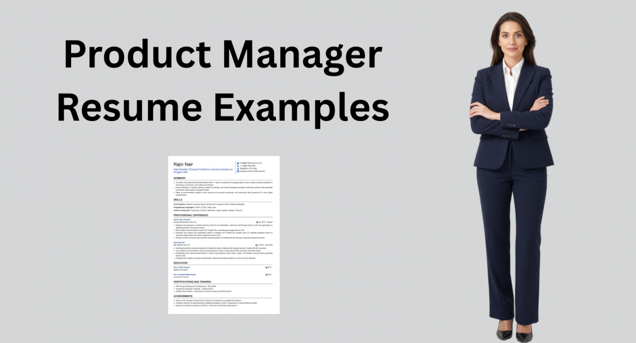 This image is Product Manager Resume Examples Blog Featured image.
