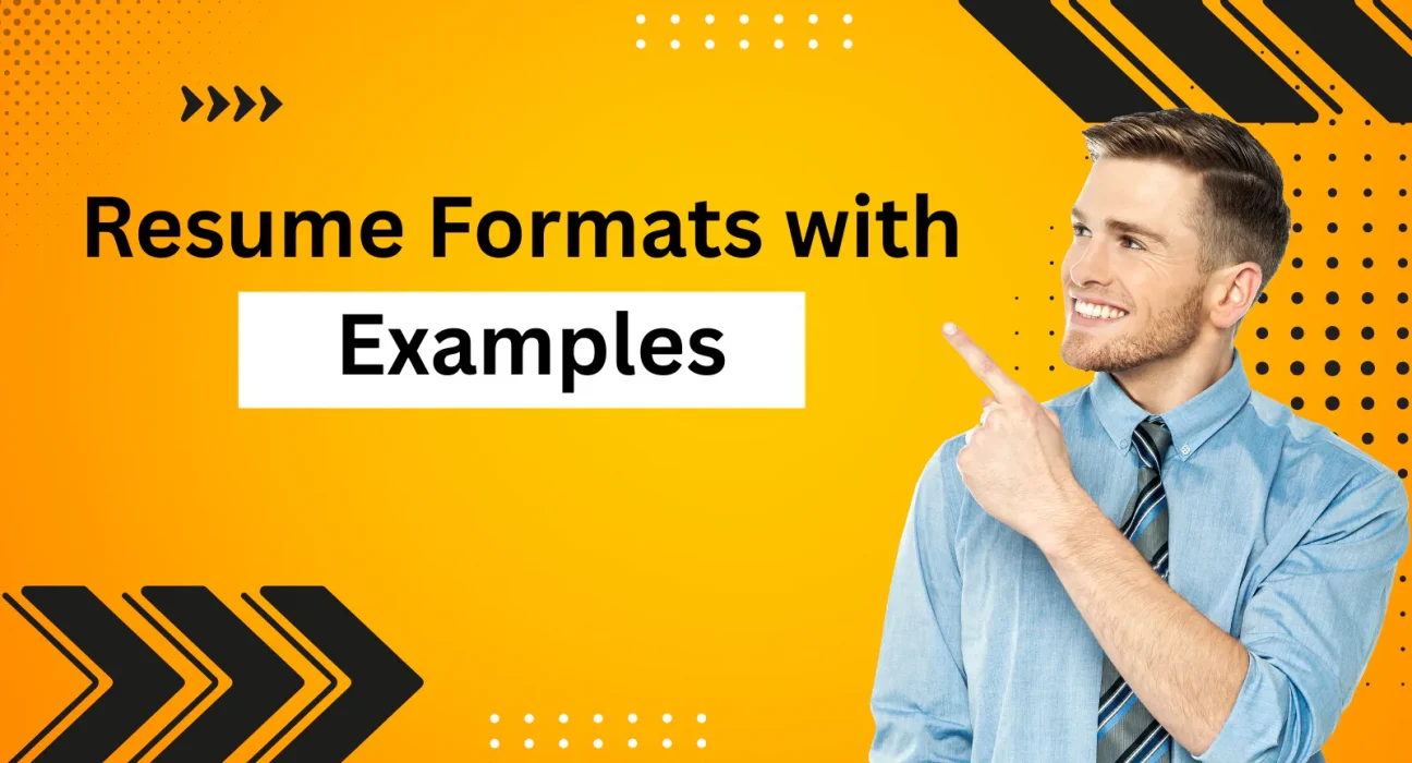 This image is showing Resume Format with Examples blog featured image.
