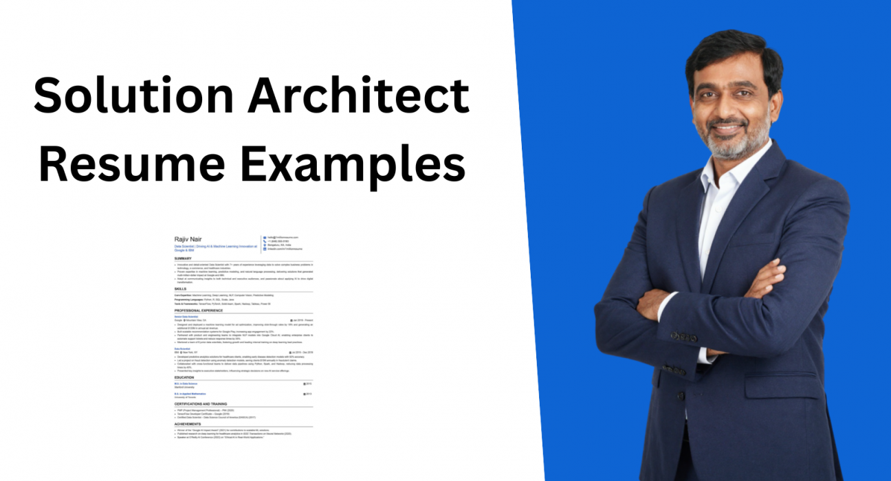This image is showing Solution Architect Resume Example Blog Featured image
