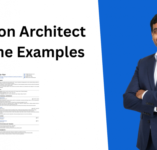 This image is showing Solution Architect Resume Example Blog Featured image
