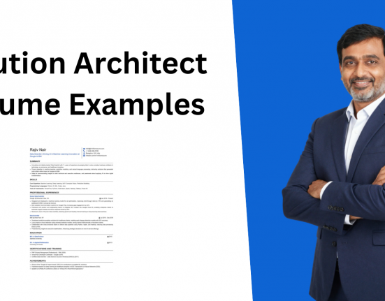 This image is showing Solution Architect Resume Example Blog Featured image