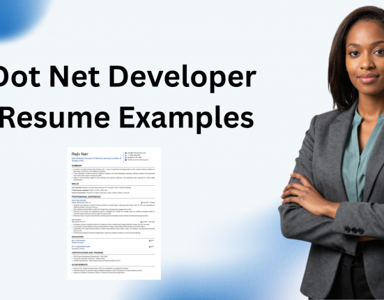 This image is showing Dot Net Developer Resume Example blog featured image