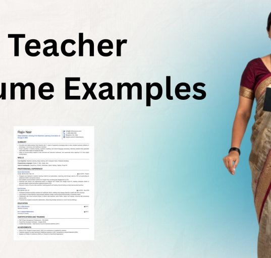 This image is showing Teacher Resume Examples Blog Featured Image.