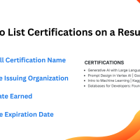 This image is showing resume Certifications section guide blog featured image