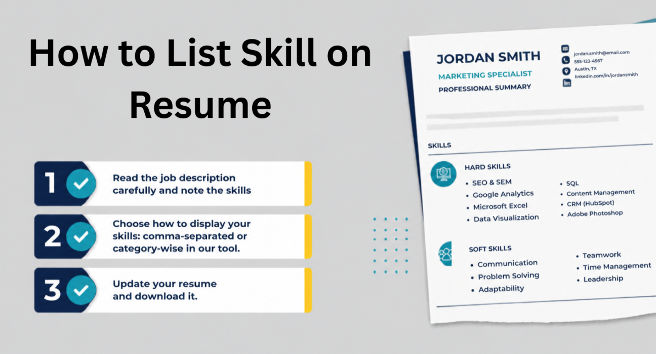 This image is showing Resume Skill Section Guide Blog featured image.